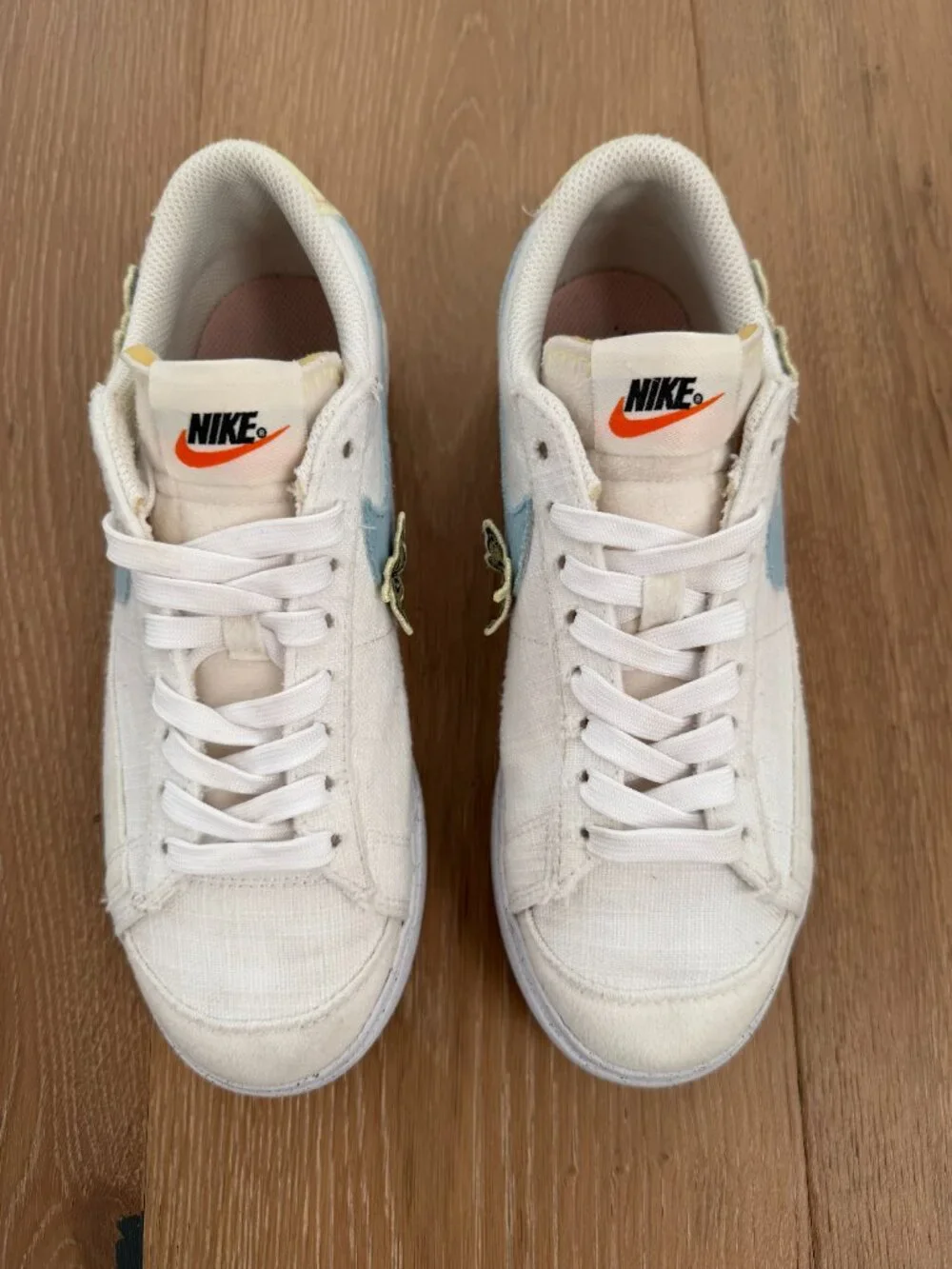 Nike Shoes Womens 5.5 Sneakers White Blazer Lo Platform DJ6376-100 Air Sprung